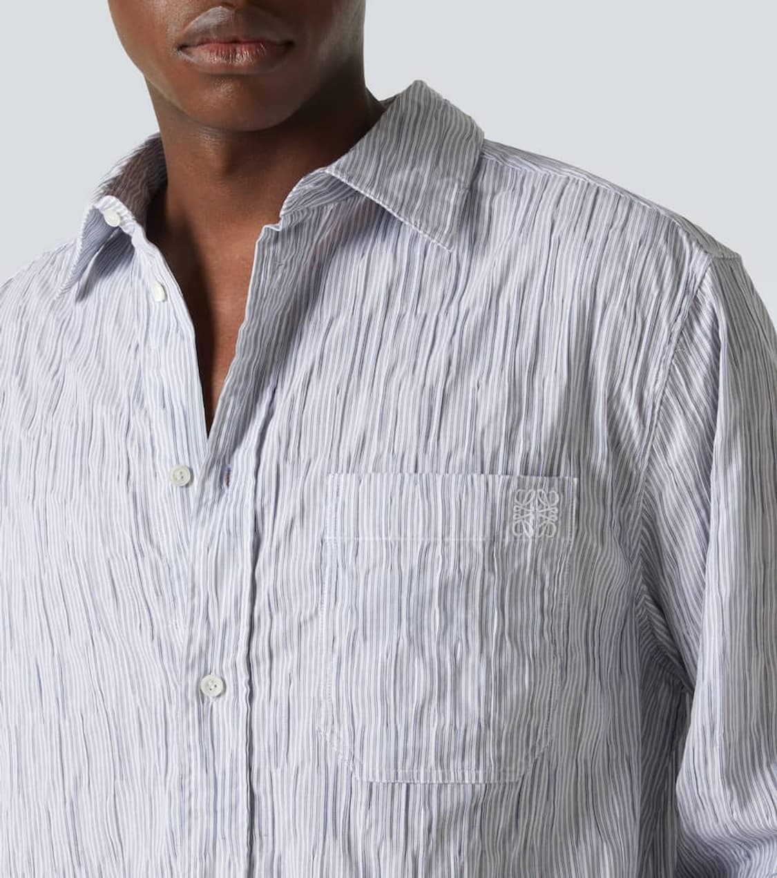 로에베 자수로고 아나그램 스트라이프 신상 셔츠 상품이미지1