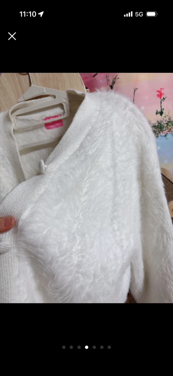 어깨패드 앙고라 가디건자켓 상품이미지4