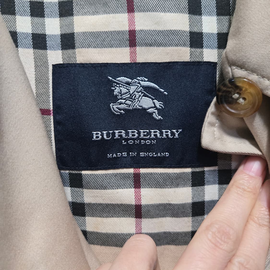 버버리런던 여성 베이지 코튼 트렌치코트 상품이미지5