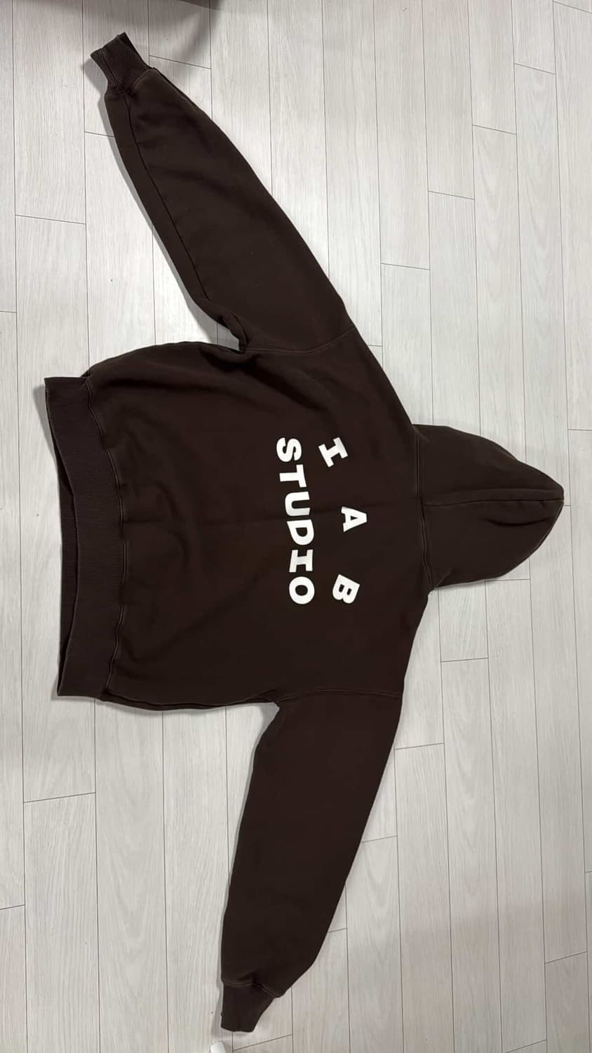 IAB STUDIO 브라운 후드티 M  상품이미지1