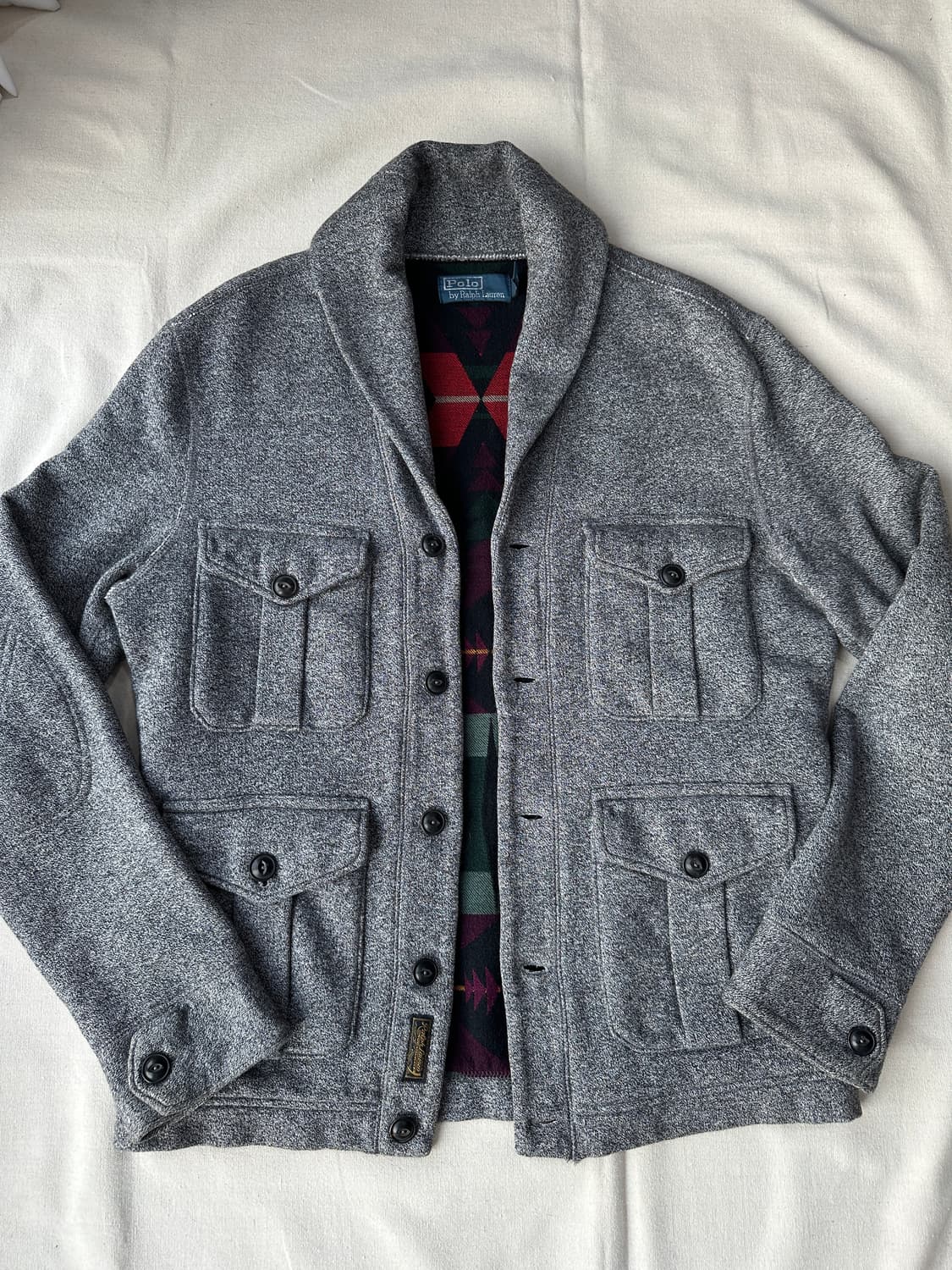 폴로 숄카라 나바호 가디건 S 상품이미지1