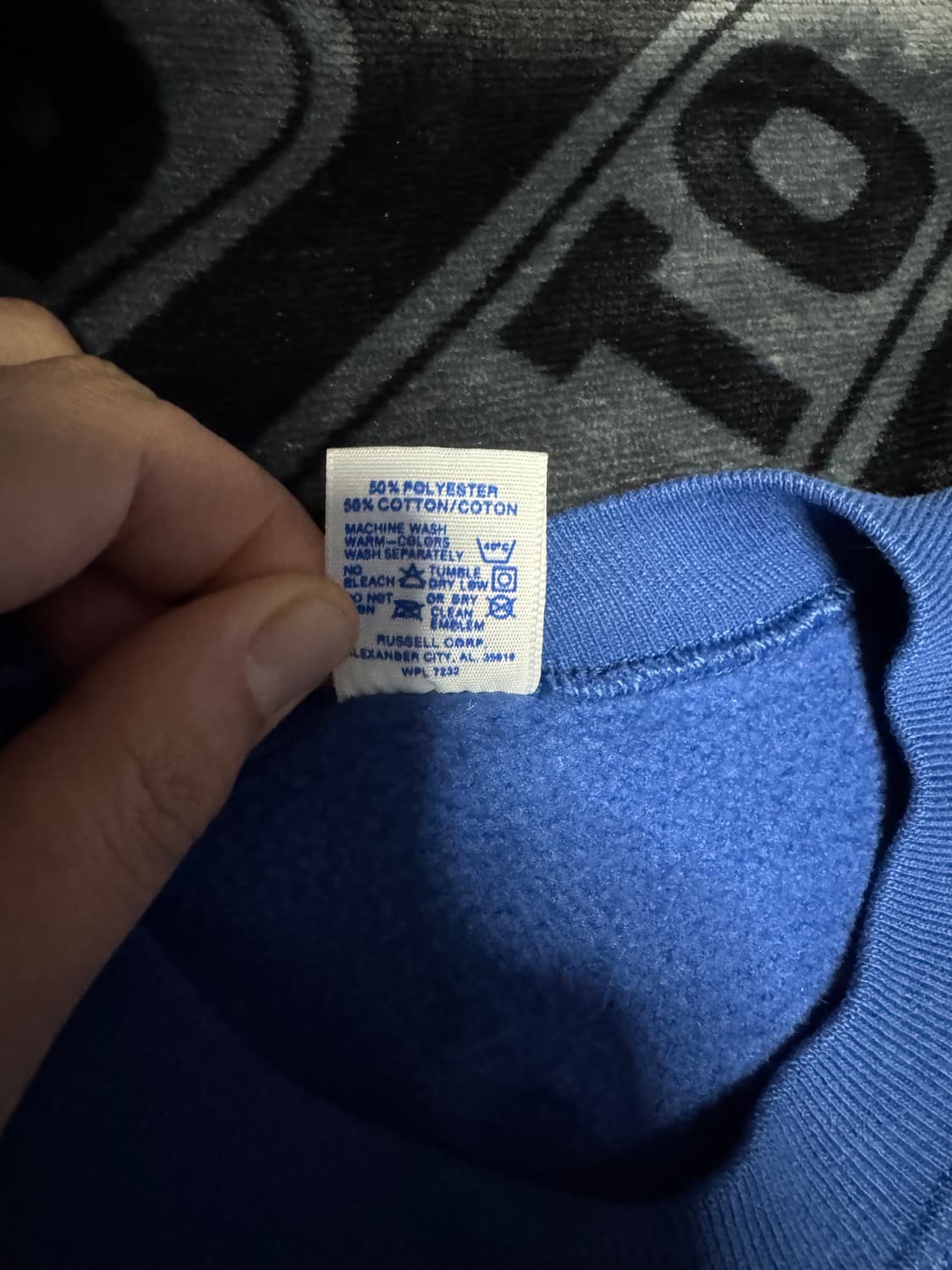 러셀 에슬레틱 스웻셔츠 블루 상품이미지5