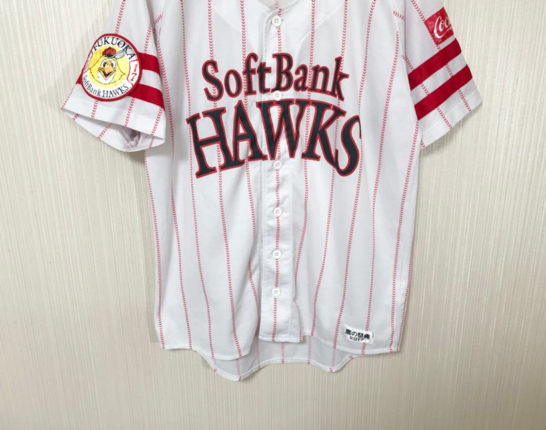 (2) NPB 마제스틱 후쿠오카 소프트뱅크호크스 유니폼/져지 L 상품이미지3