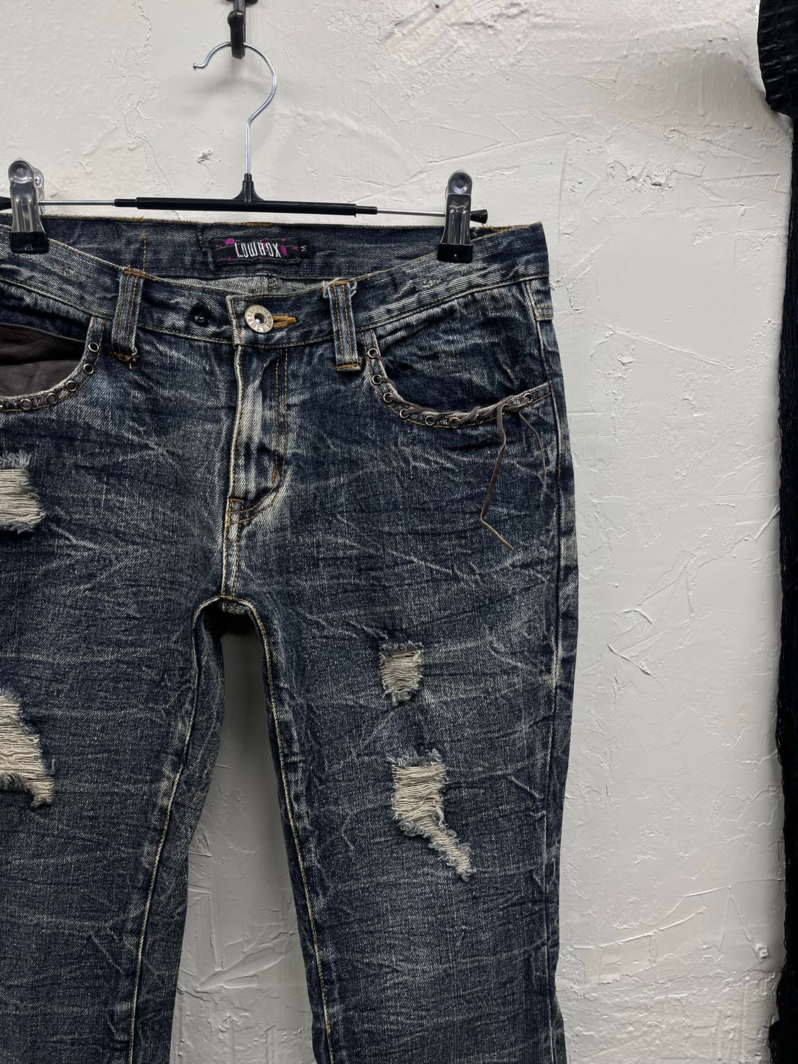 Lowbox 00s archive grunge boots cut deni 상품이미지4