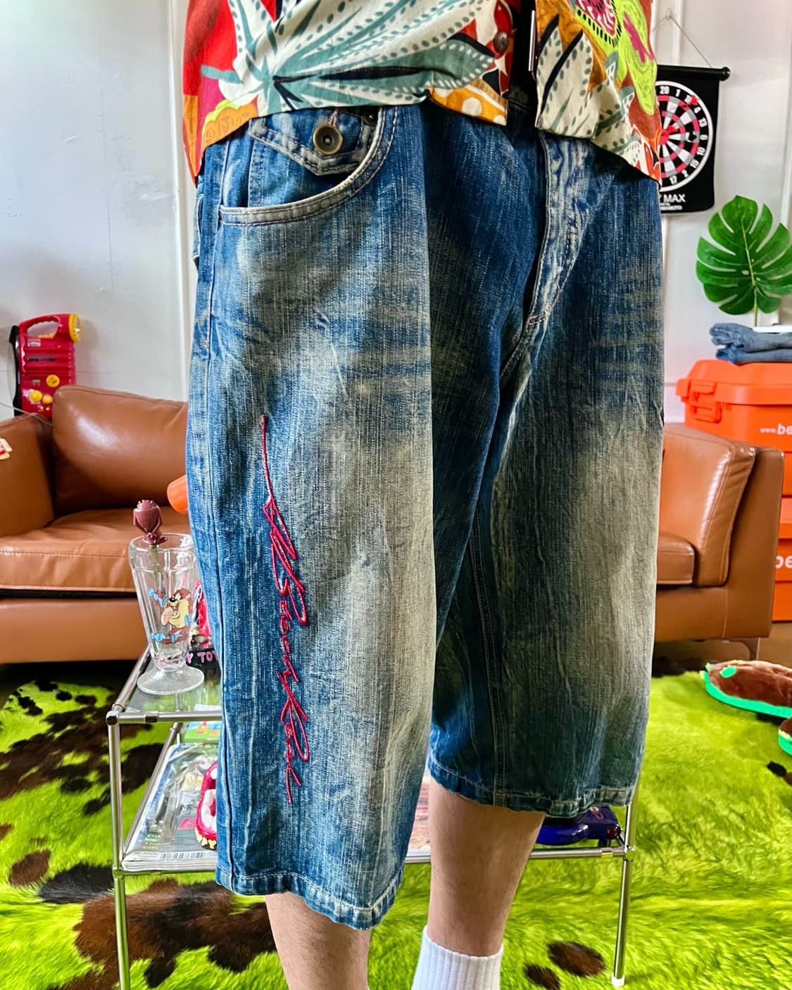 JPN Vintage Cargo Denim Bermuda Shorts 상품이미지2