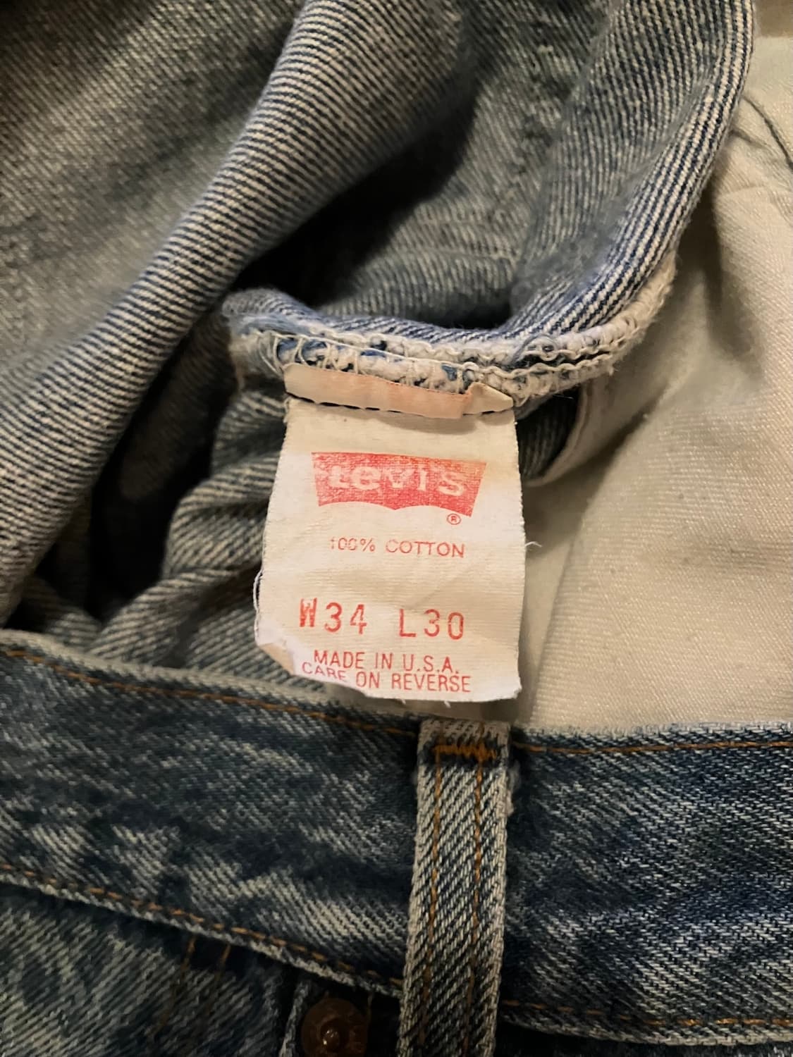 80s USA 빈티지 리바이스 501 데님 팬츠 상품이미지9