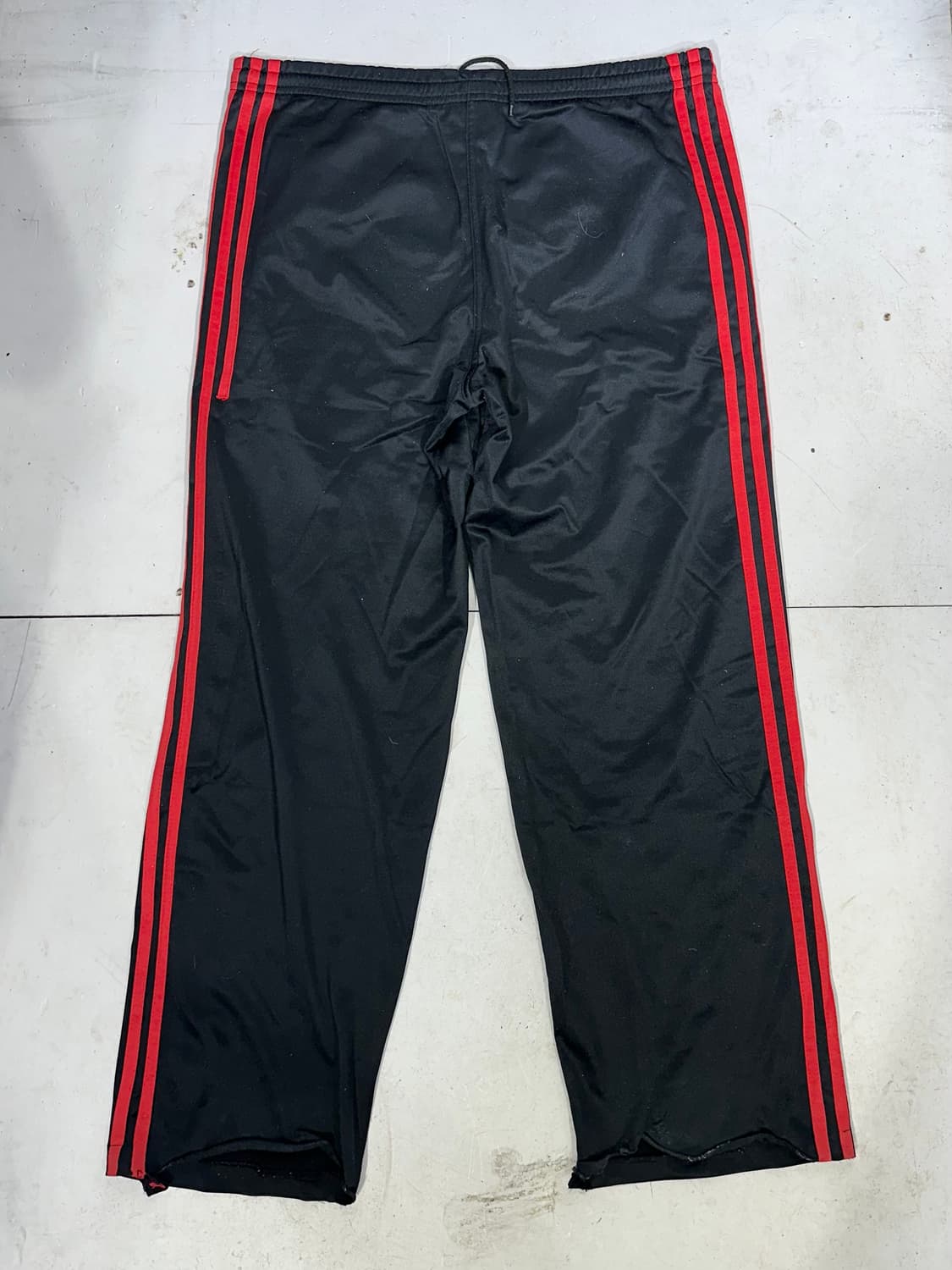 80s 아디다스 블랙 파이어버드 와이드 트레이닝 팬츠 추리닝 바지 90 상품이미지5