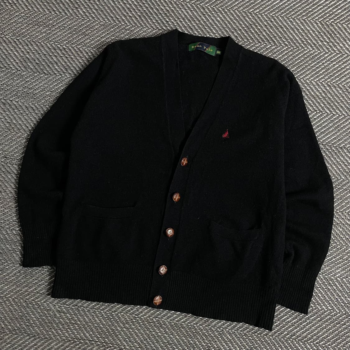 빈폴 미니멀 램스울 가디건 블랙y 3015 상품이미지1