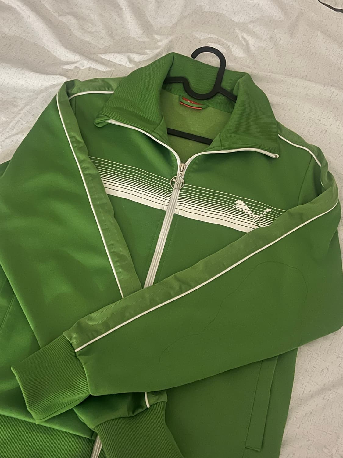 퓨마 그린 트랙탑 저지 트레이닝복 상품이미지1