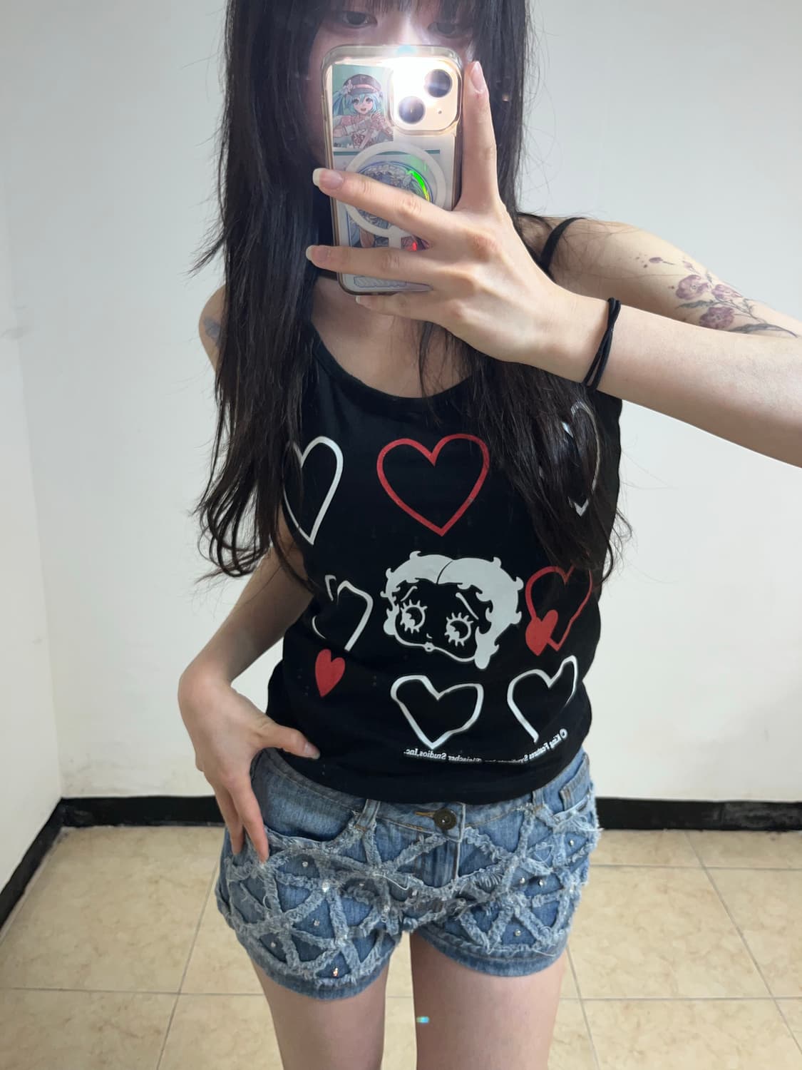 Bettyboop  슬리브리스 상품이미지3