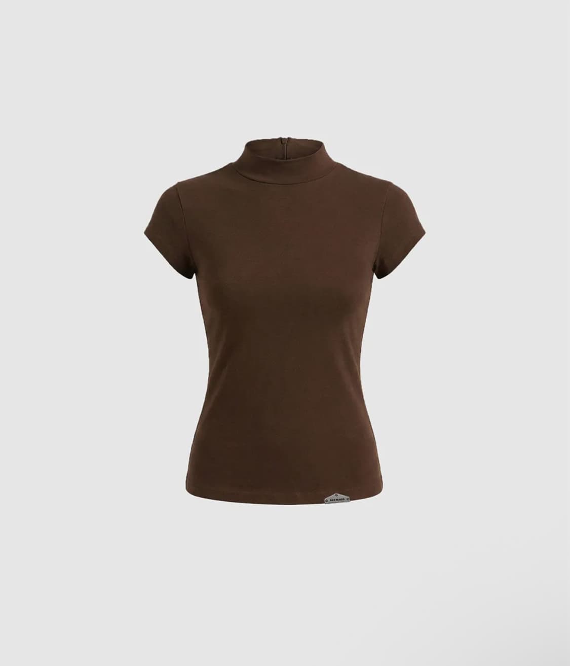 Viper Logo Mock-Neck Cap Sleeve brown 상품이미지1