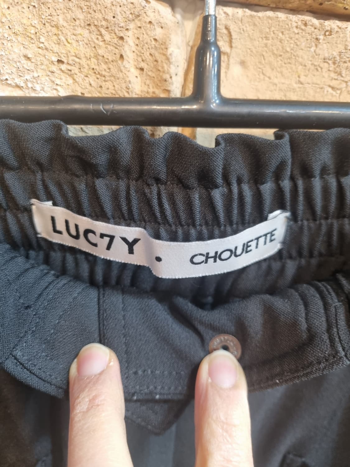 럭키슈에뜨 블랙 슬랙스 팬츠36 상품이미지5