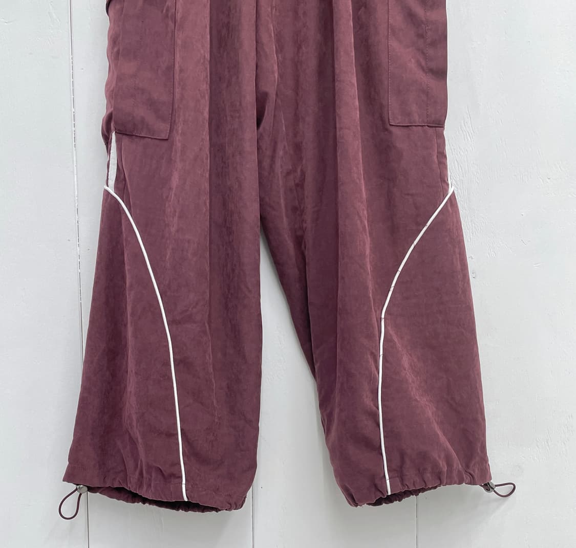 아반드레스 사이드 라인 카고 조거 팬츠 버건디 상품이미지7