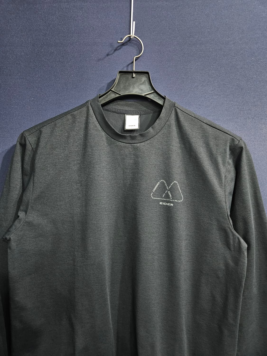 아이더 블랙차콜 남성 100 긴팔티셔츠 상품이미지7