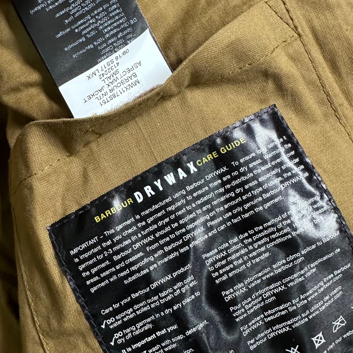 바버 에스팩 왁스 자켓 상품이미지10