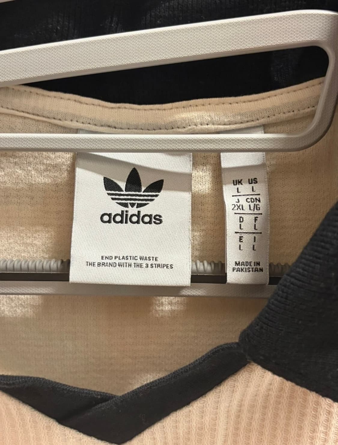 아디다스 아디컬러 클래식 와플 폴로 셔츠 원더 화이트 L 상품이미지3