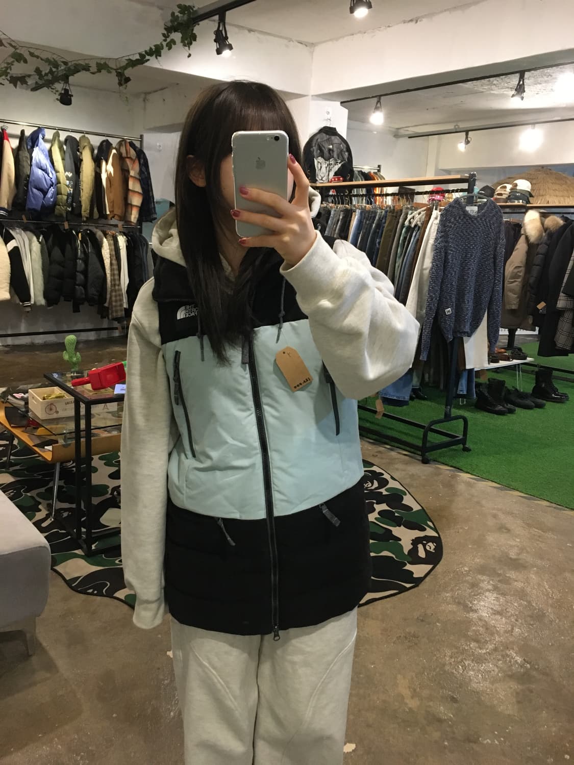 노스페이스 팔리 크리스탈 블루 다운 조끼 상품이미지3