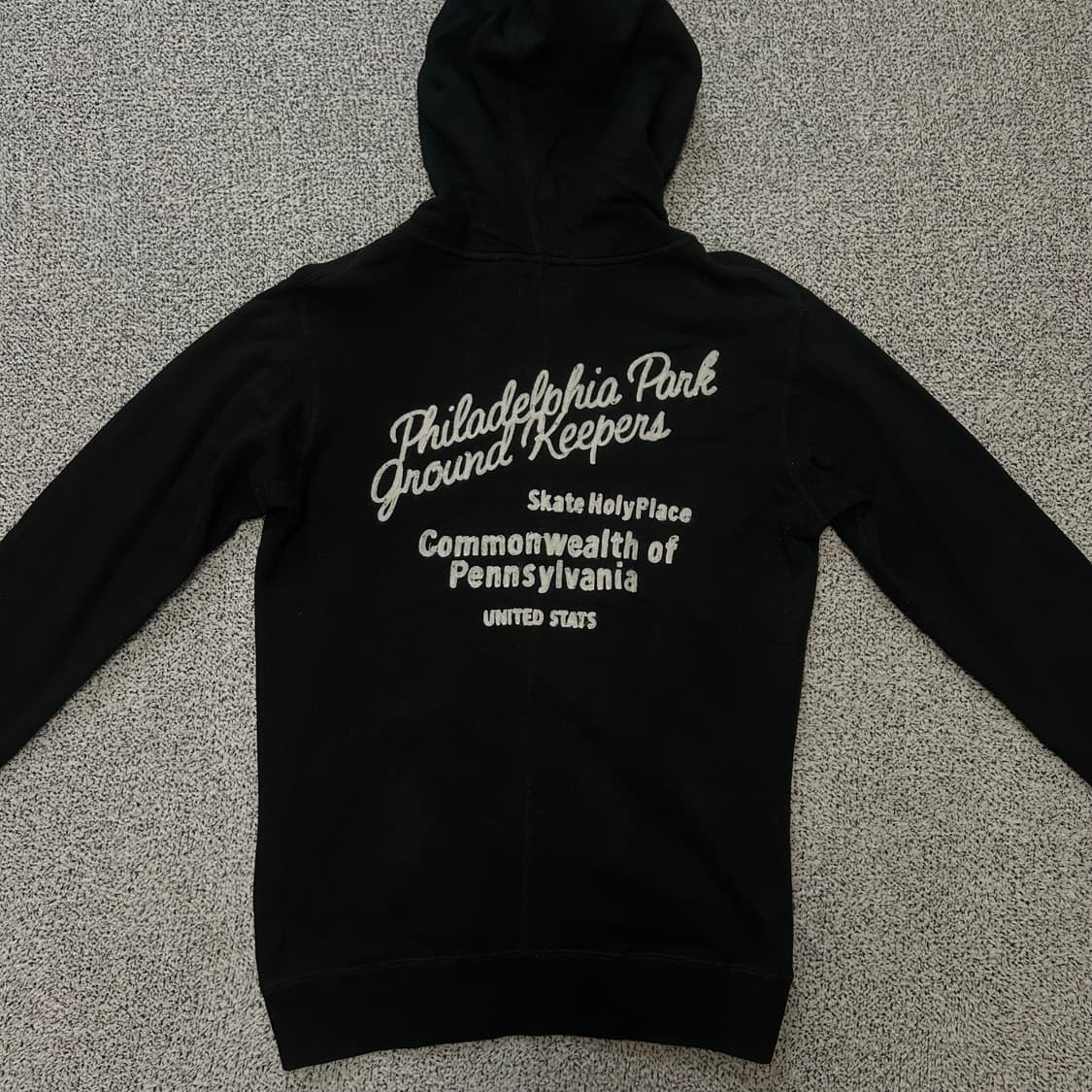 Stooge&Co Lettering black Hoodie zip-up 상품이미지6