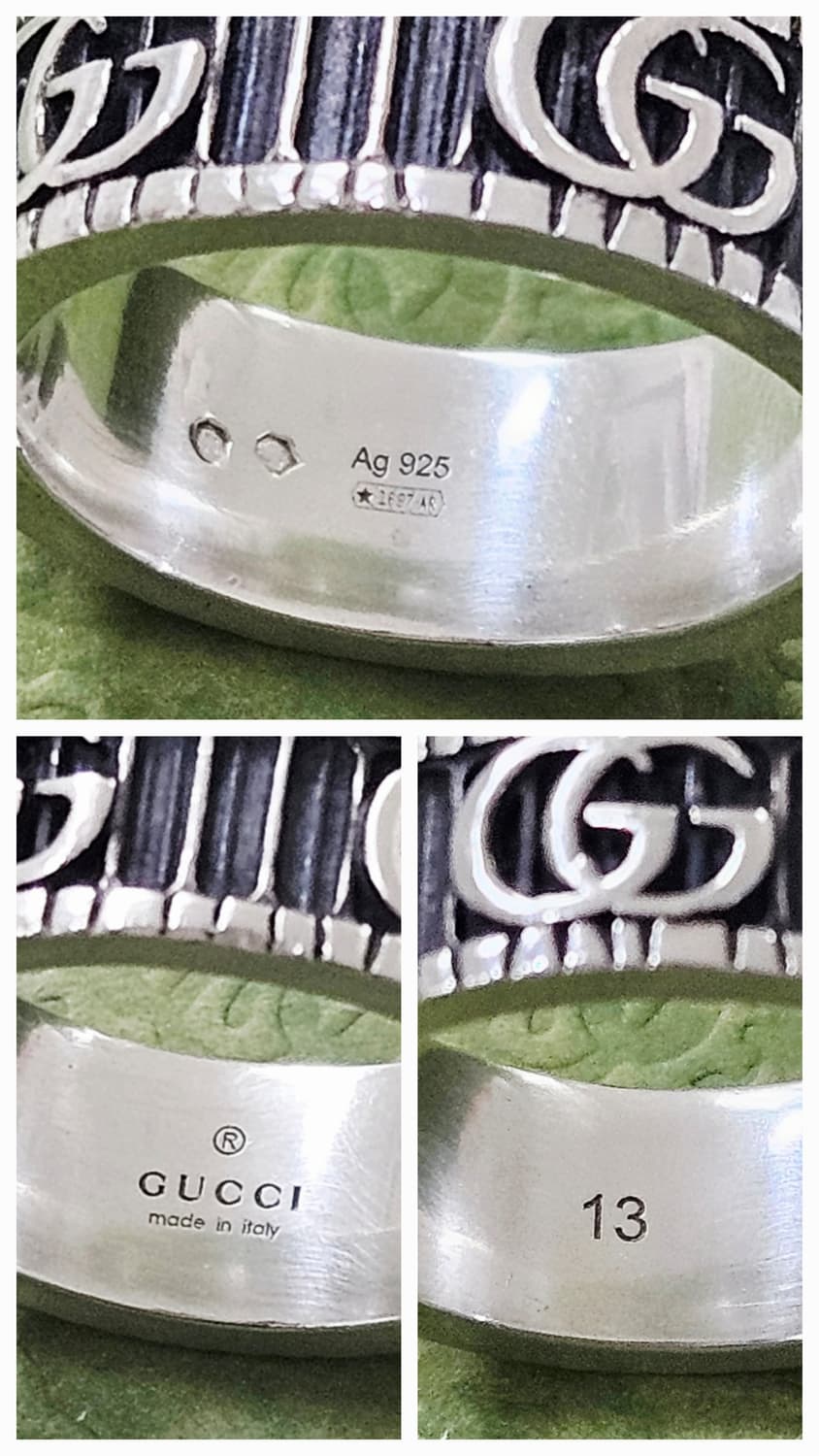 구찌 GG 마몽 와이드 실버 반지 (13호/실측 약12.5호) [정품] 상품이미지3