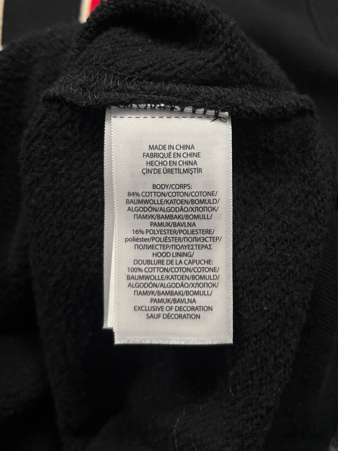 폴로 로고 블랙 후드집업 상품이미지7