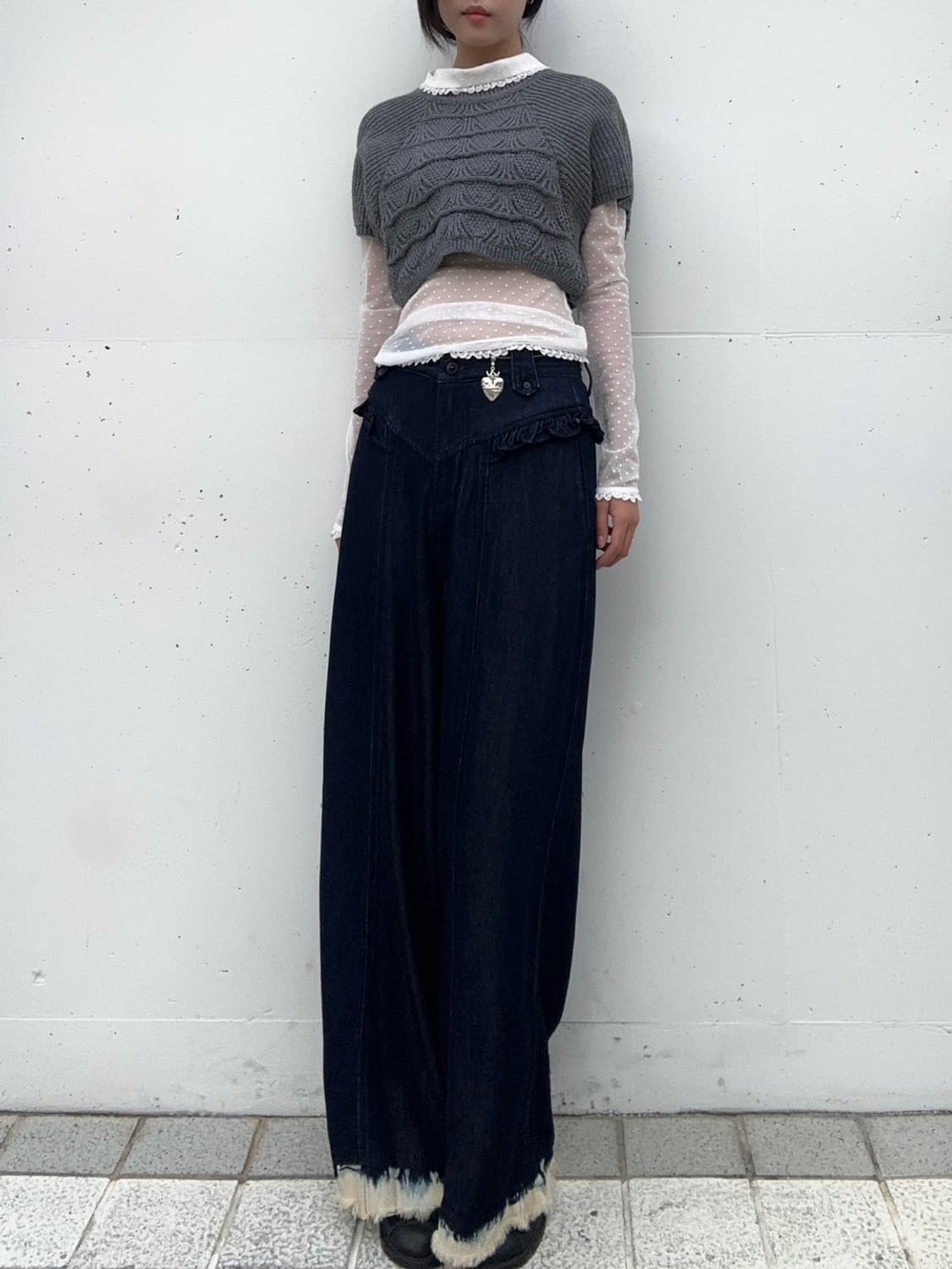 West frill detail pants 상품이미지5