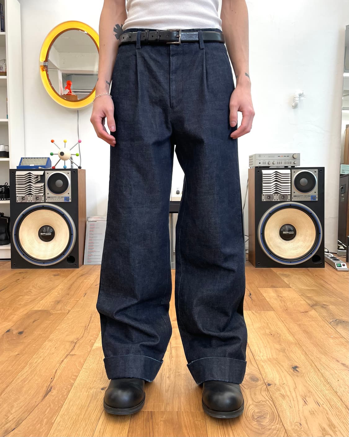 [M] 준야와타나베 와이드 데님 팬츠 상품이미지2