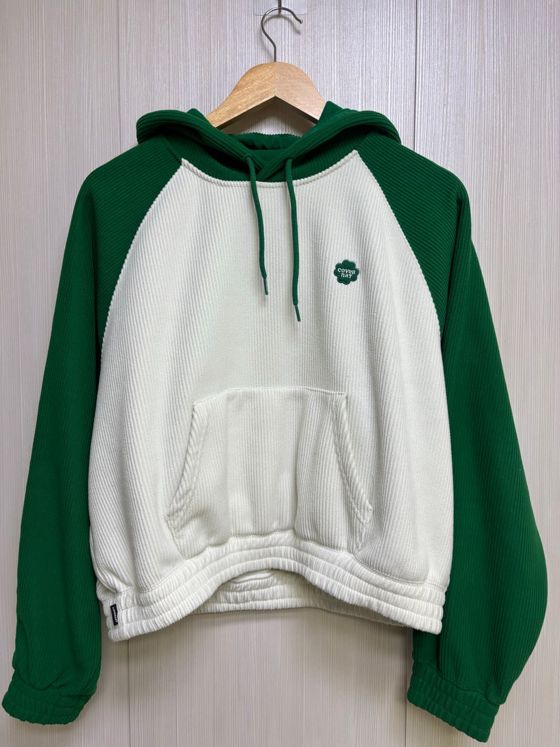 커버낫 컬러블록 크롭 후드 상품이미지3