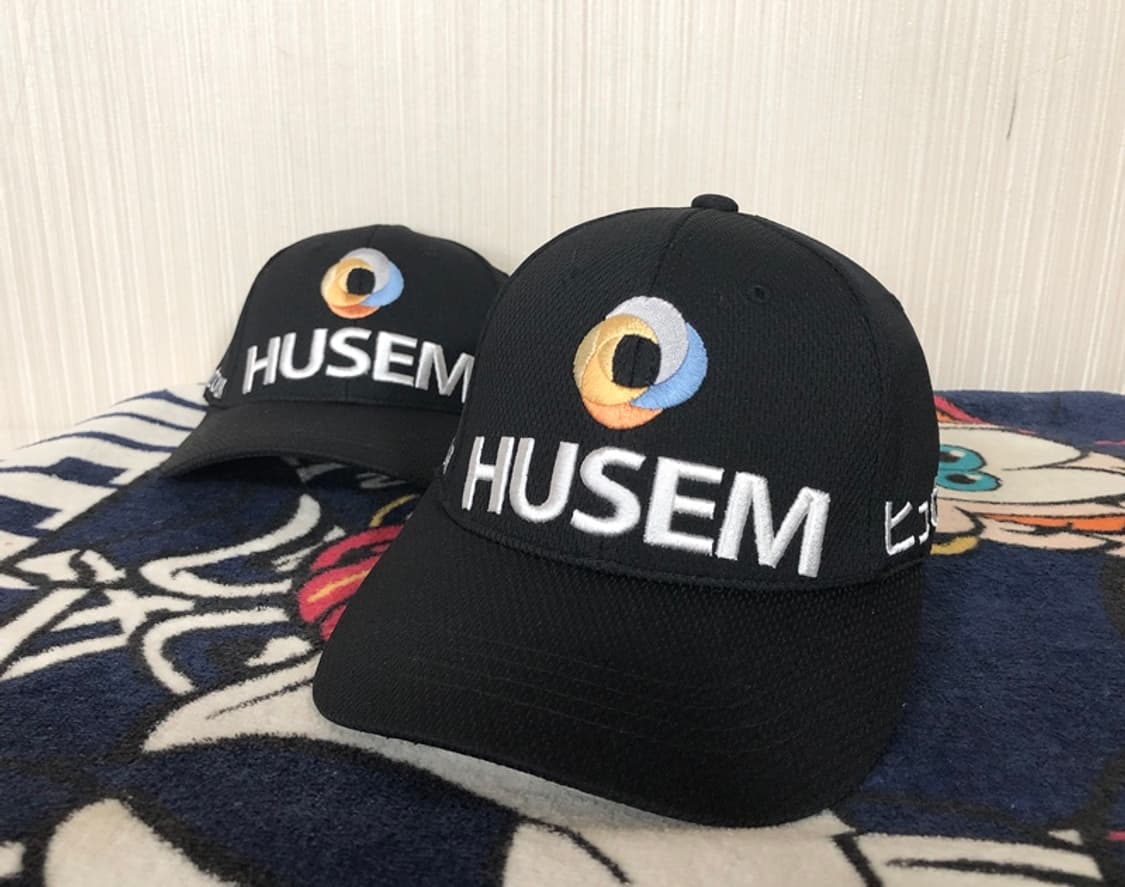 팀휴셈(HUSEM)골프단 일본투어 프로골퍼모자/캡(검) S 상품이미지1