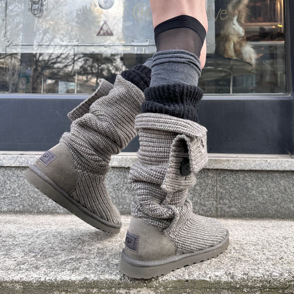 00s 그레이 니트 어그 카디 부츠 상품이미지7