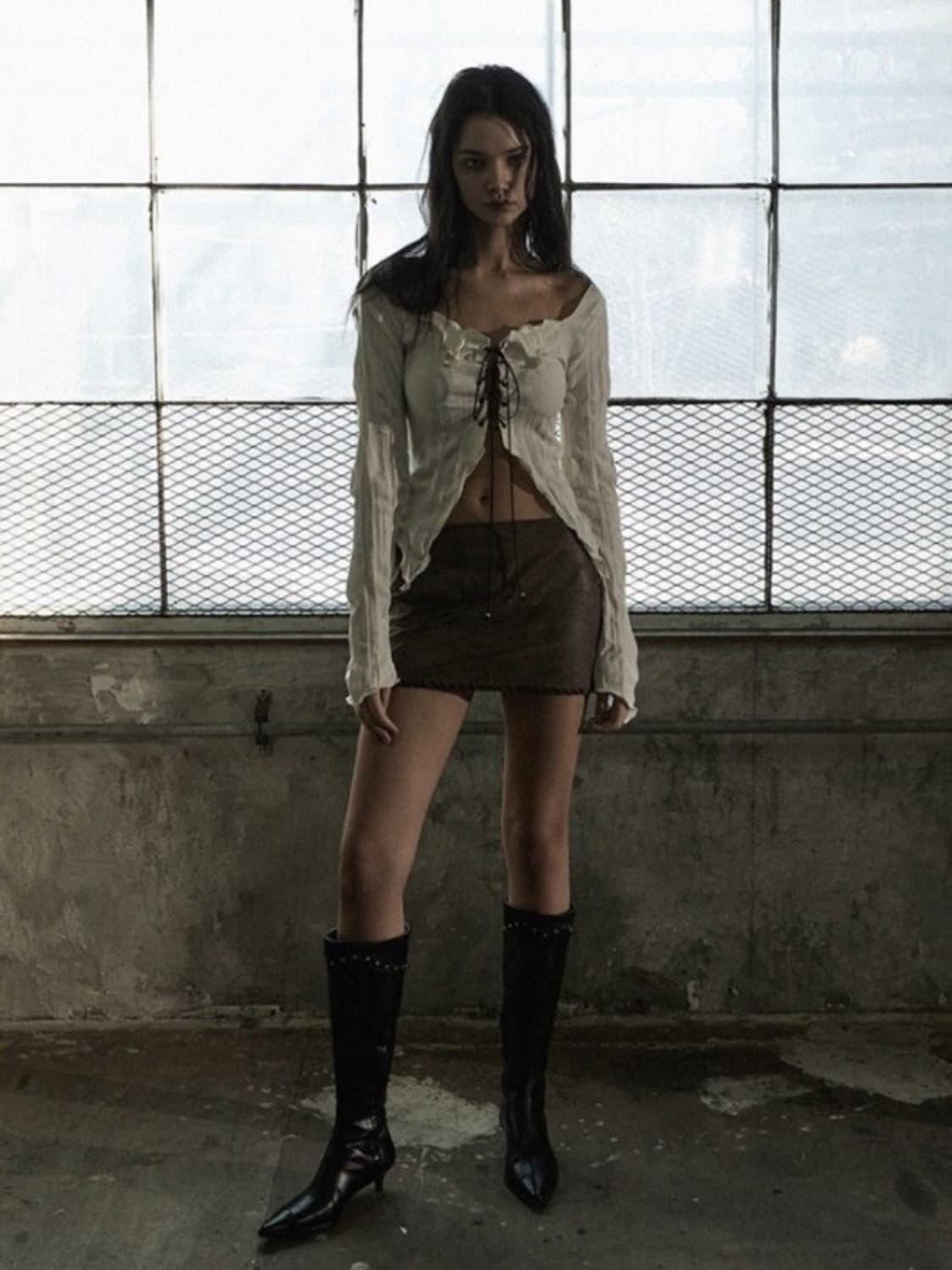 보헤미안서울 보헴서 링클코르셋 블라우스 가디건 상품이미지3