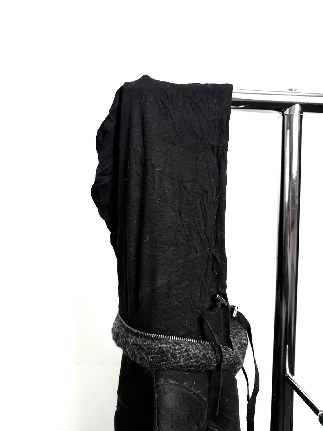 dw2r 레더 패치워크 코트 상품이미지5