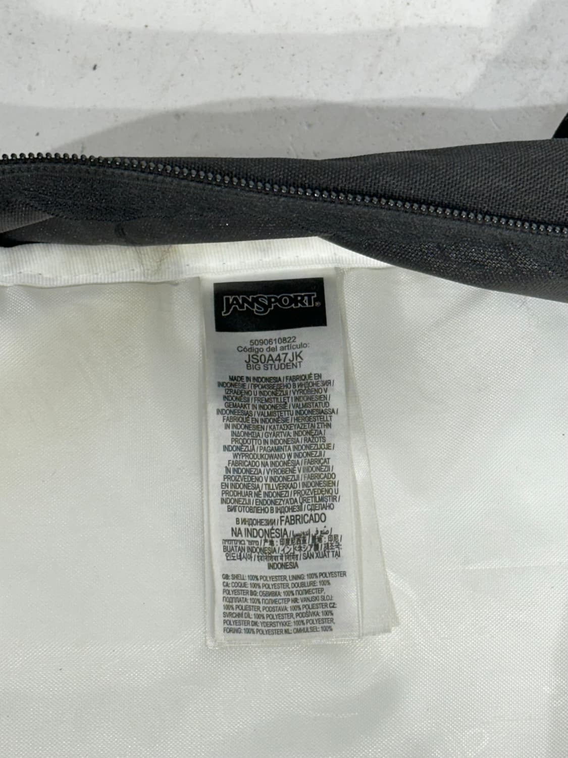 잔스포츠 블랙 백팩 가방  상품이미지6