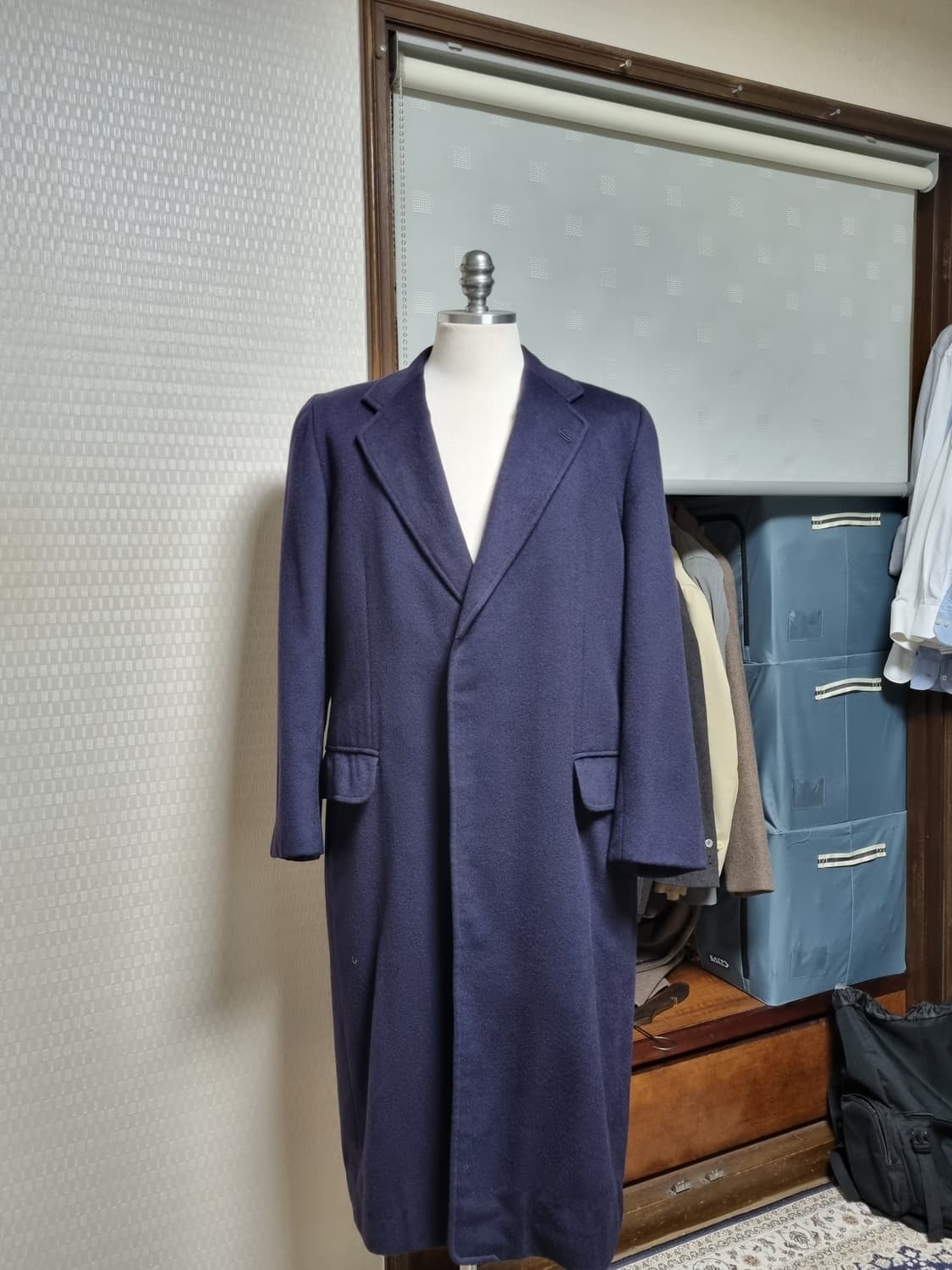 크롬비 캐시미어100 체스터필드 코트 상품이미지1