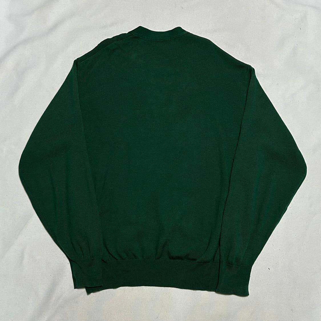 L 입생로랑 브이넥 그린 울 가디건 상품이미지3