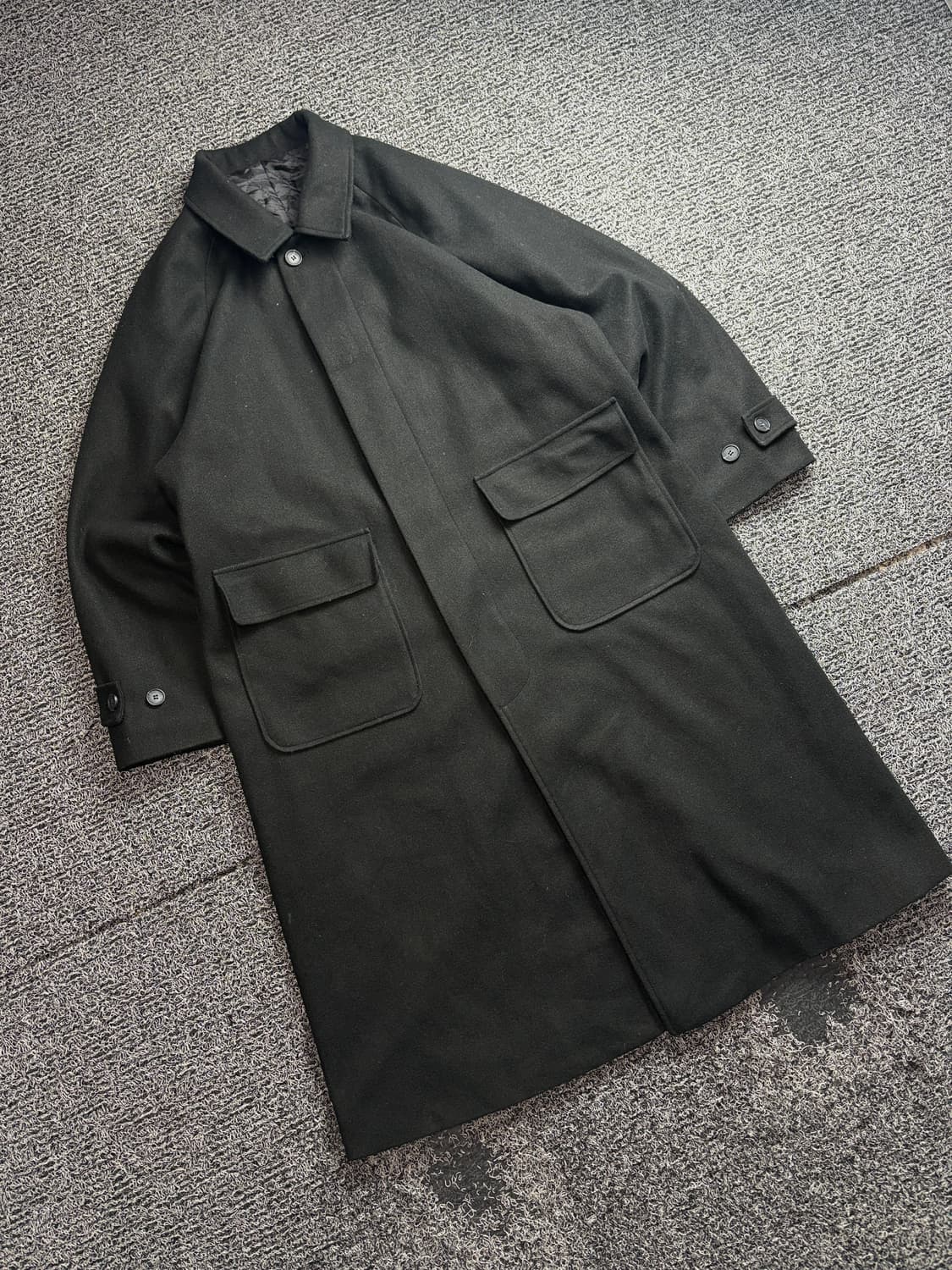 빈티지 아카이브 누빔 발마칸 코튼 블랙 3296 상품이미지1