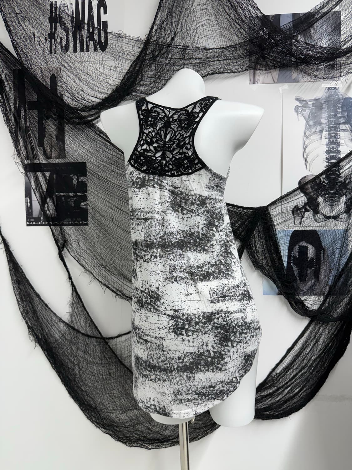 Grunge lace detailed sleeveless 상품이미지4