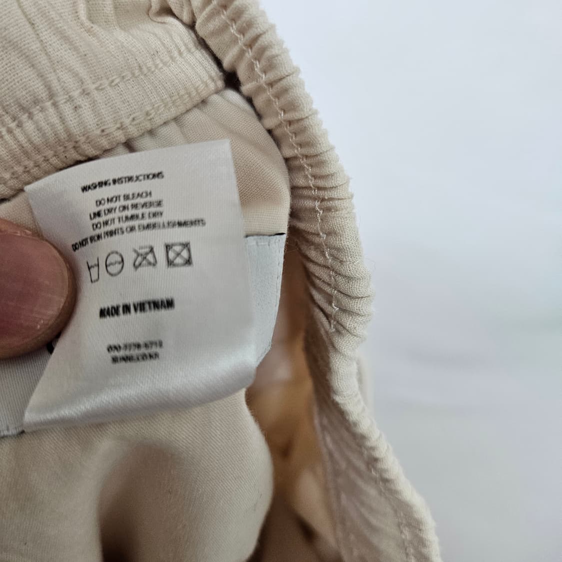 수아레 린넨 밴딩 와이드 팬츠 M 상품이미지6