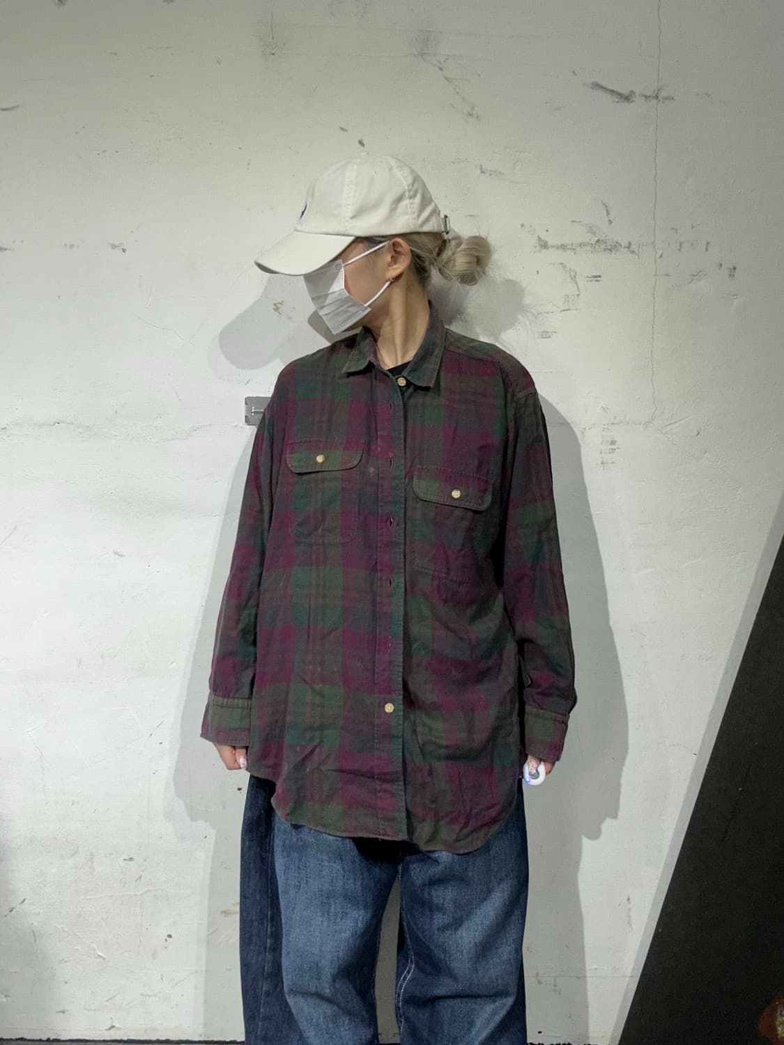 폴로 랄프 로렌 오버핏 체크 셔츠 L 상품이미지2