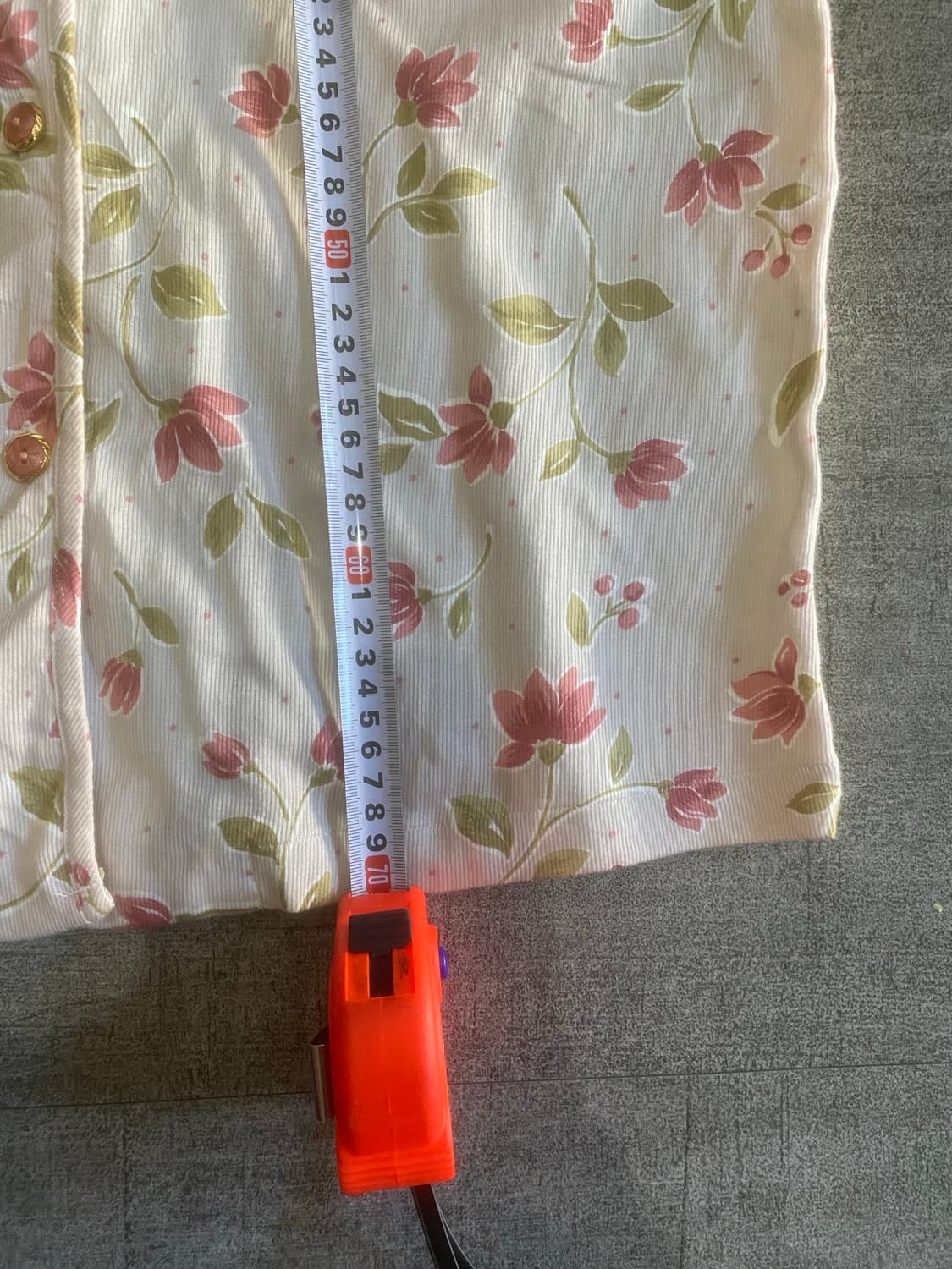 일본빈티지 Wing 하구미모리걸 달천깔페어리 포켓 플라워가디건 상품이미지3