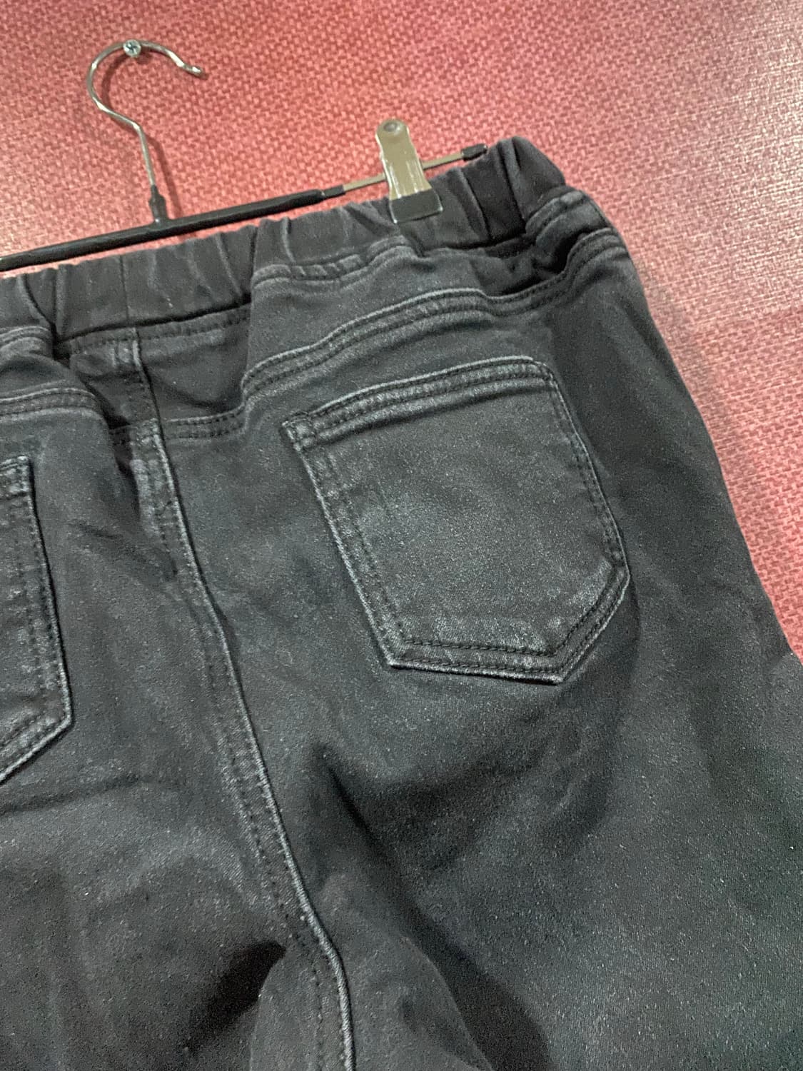 블랙 조거 팬츠(밴딩) 상품이미지2