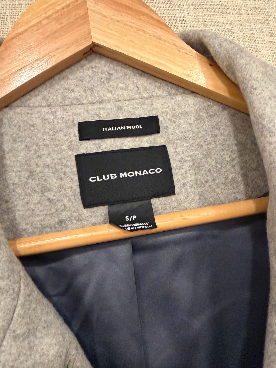 클럽모나코 이탈리안 울 코트 S 그레이 상품이미지2