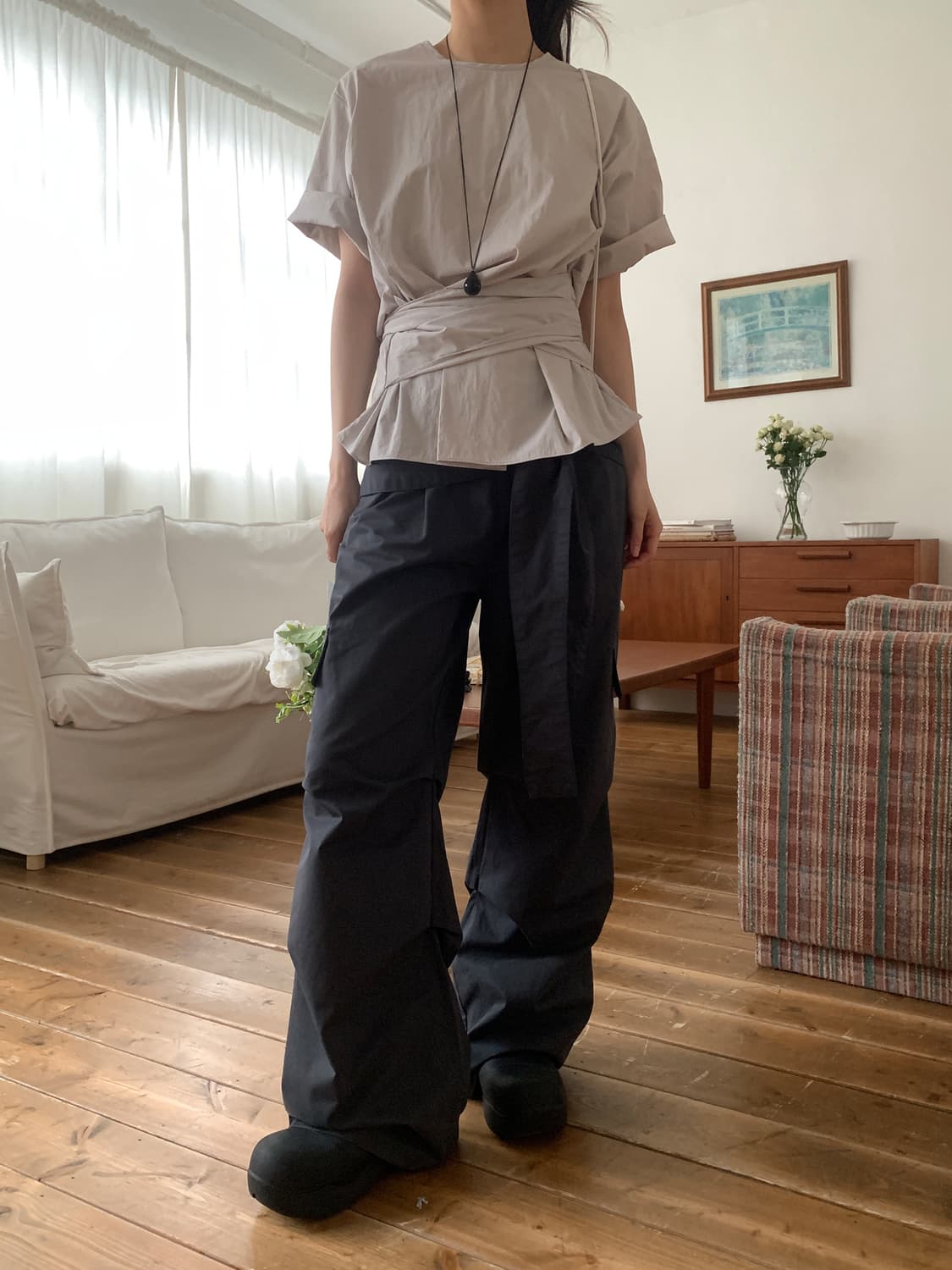 릿킴 marais blouse (light grey) 상품이미지2
