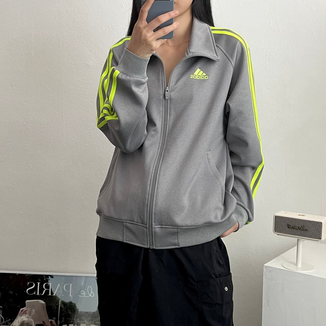 L )아디다스져지 운동복 그레이 A0329 상품이미지5