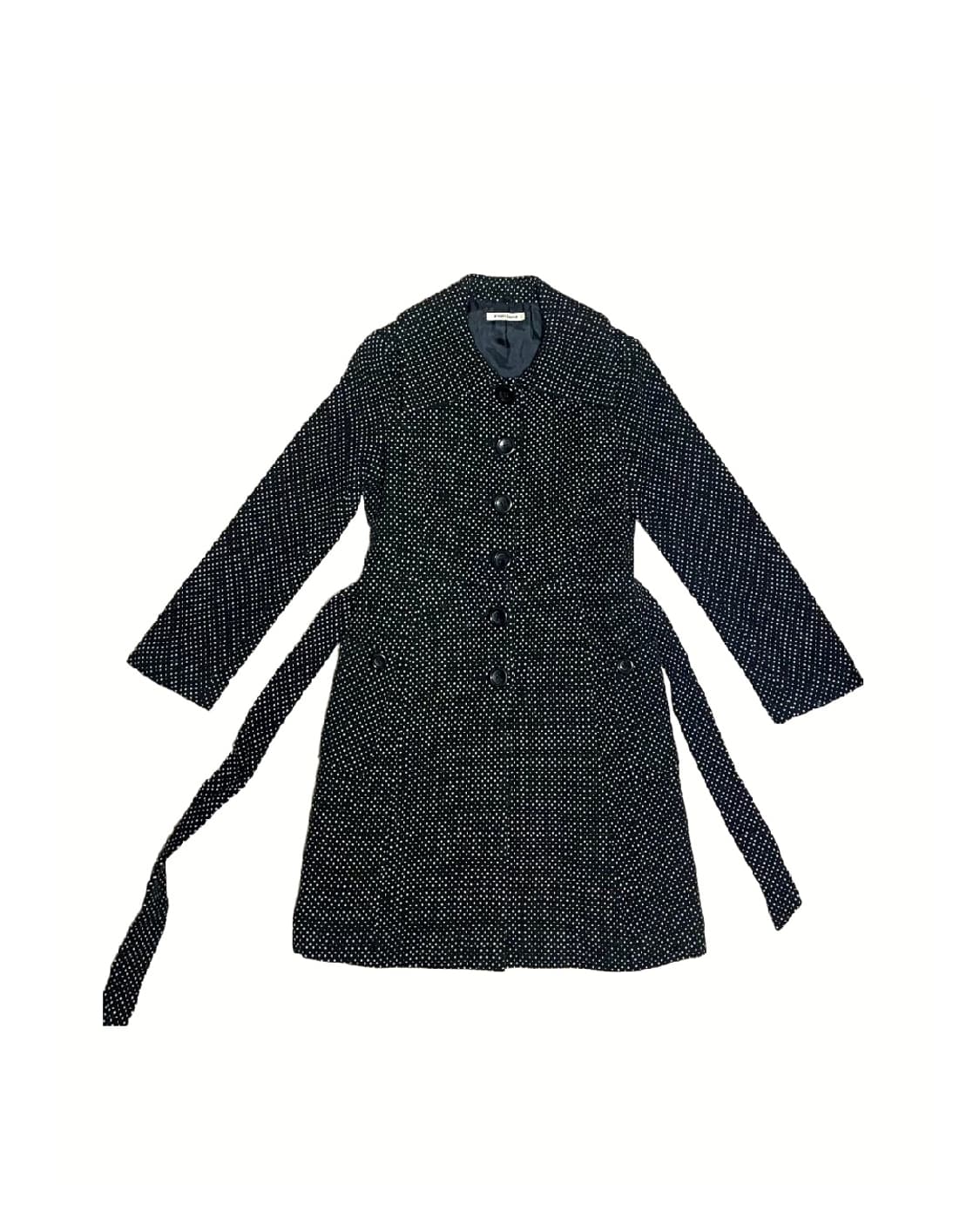 Dot Slim Trench Wool Coat 상품이미지1