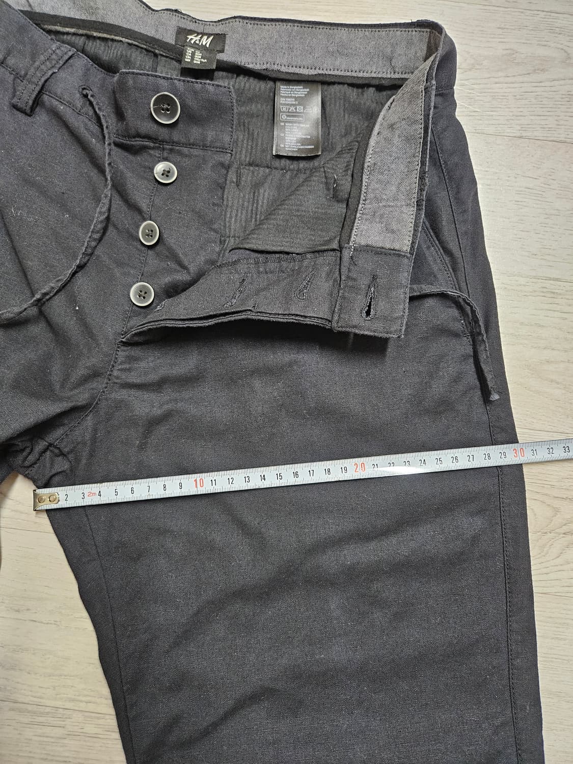 에이치앤엠 면혼방팬츠 30 상품이미지7