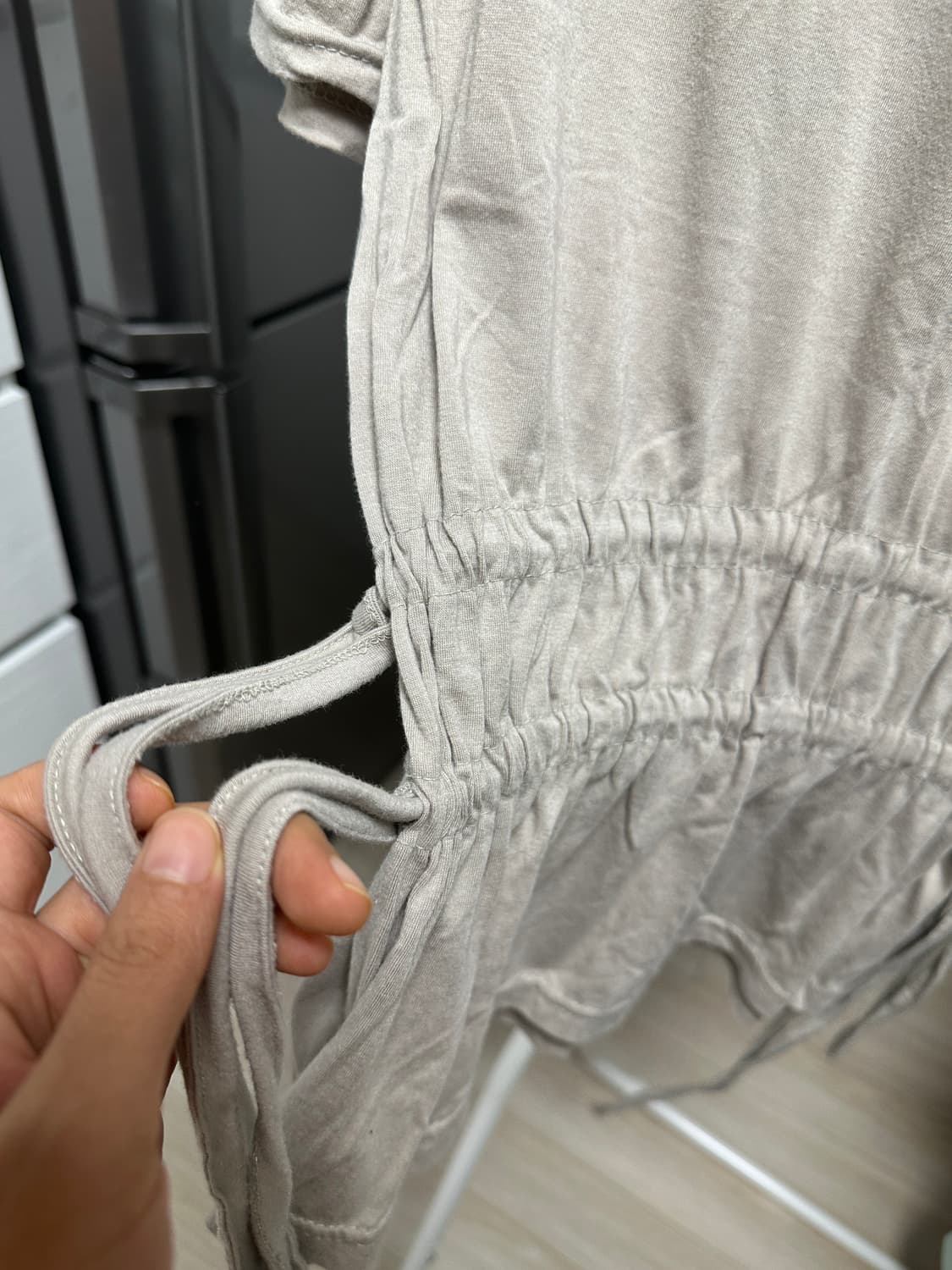 허리 셔링 포인트 티셔츠 토프 free 사이즈 상품이미지2