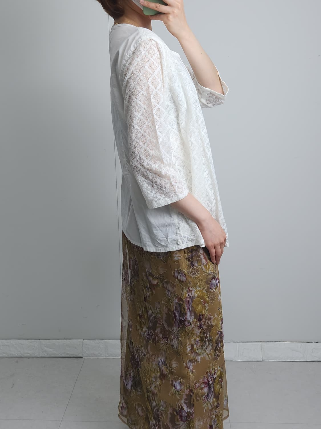 레이스 가디건 블라우스 상품이미지4