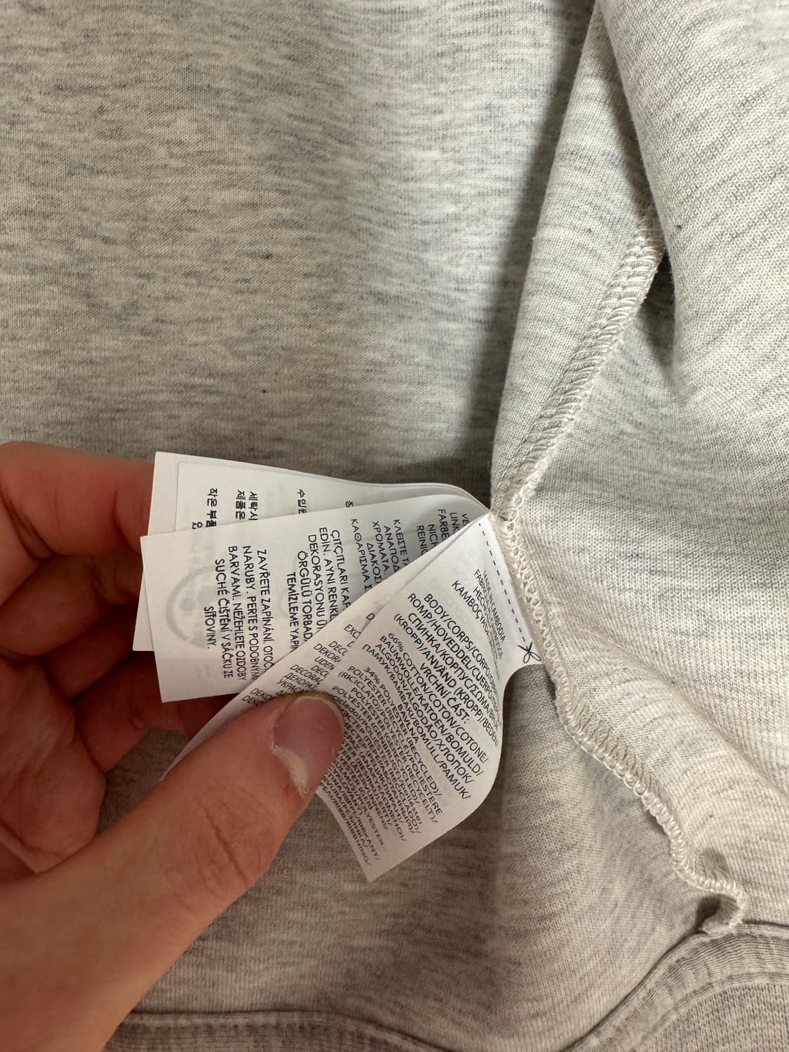 폴로랄프로렌 정품 신형 후드집업 L사이즈 라이트멜란지 컬러  상품이미지3