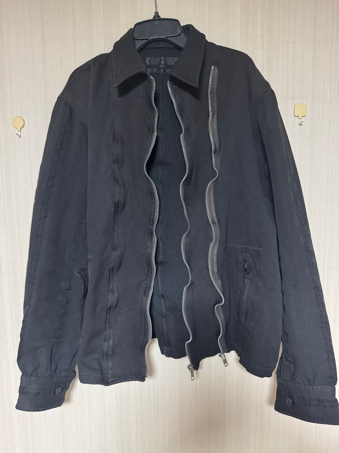 꼼데가르송 셔츠 더블 지퍼 블루종 m 상품이미지1