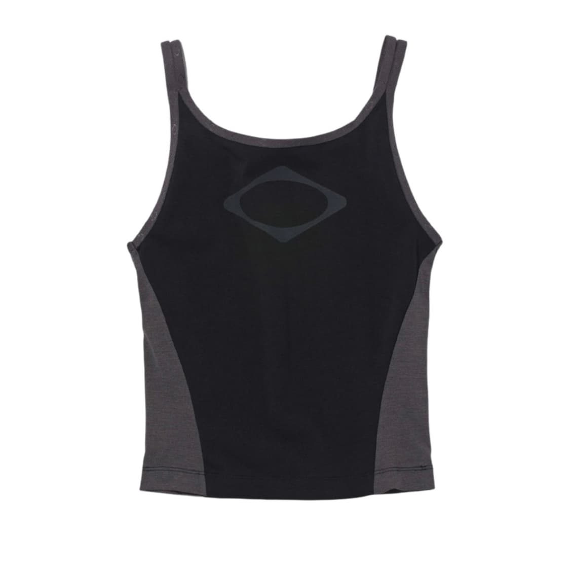 미스치프 롬버스 컬러 블록 슬리브리스 블랙 상품이미지1